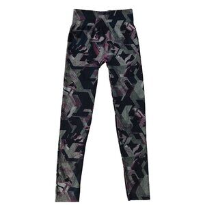 Orange Fashion Village Geometric Leggings